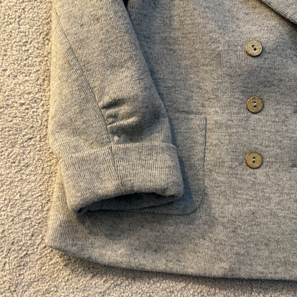 Cartonnier Anthropologie gray wool blend double breasted jacket - Picture 4 of 9